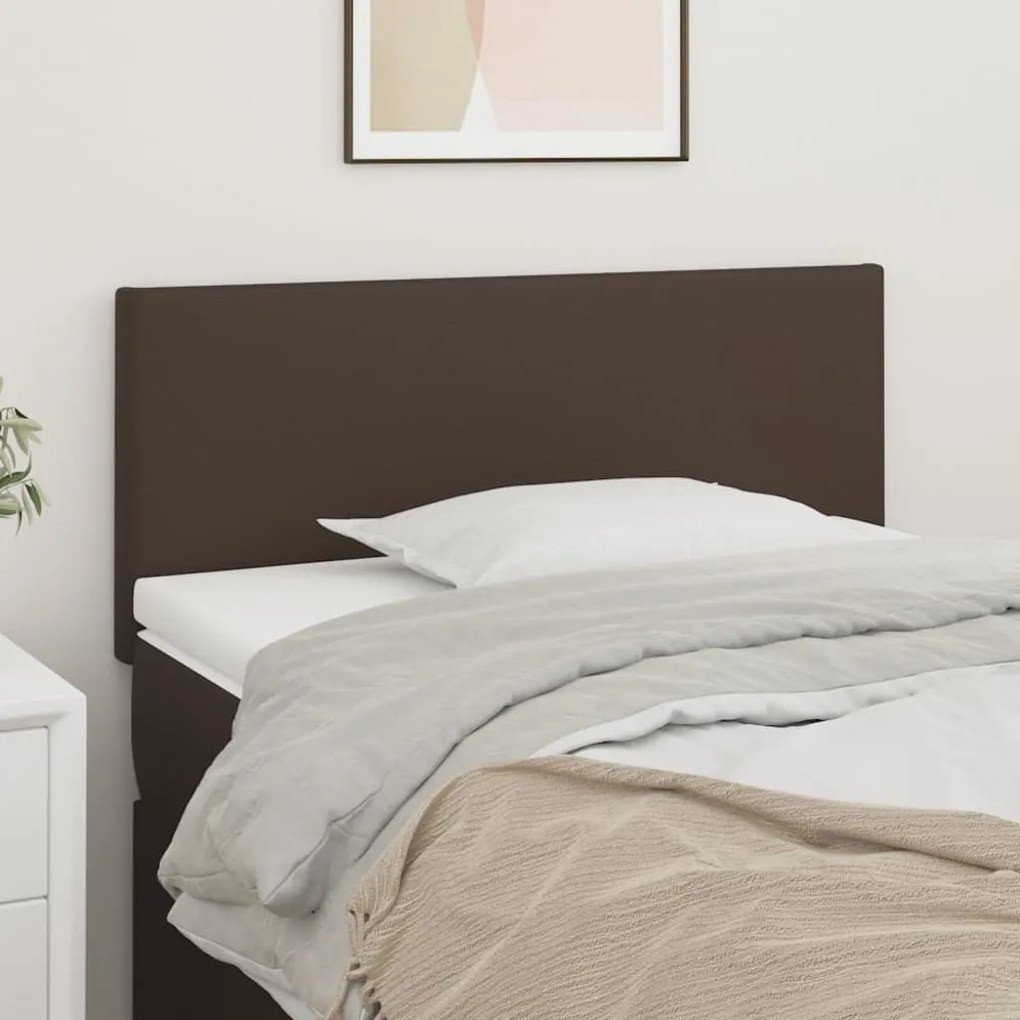 vidaXL Cabeceira de cama couro artificial 80x5x78/88 cm castanho