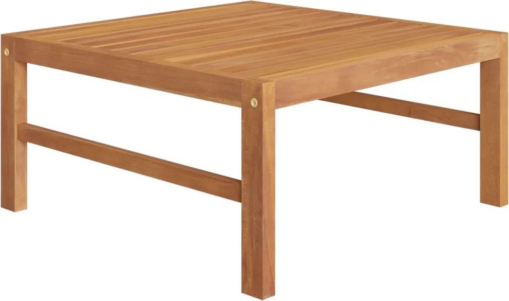 vidaXL Mesa de jardim 63x63x30 cm madeira de teca maciça
