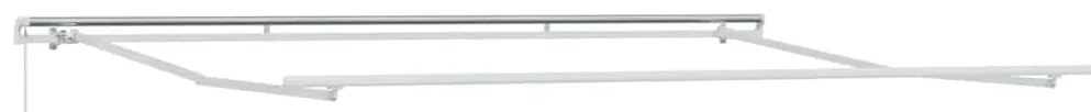 Toldo retrátil manual 400x300 cm antracite e branco