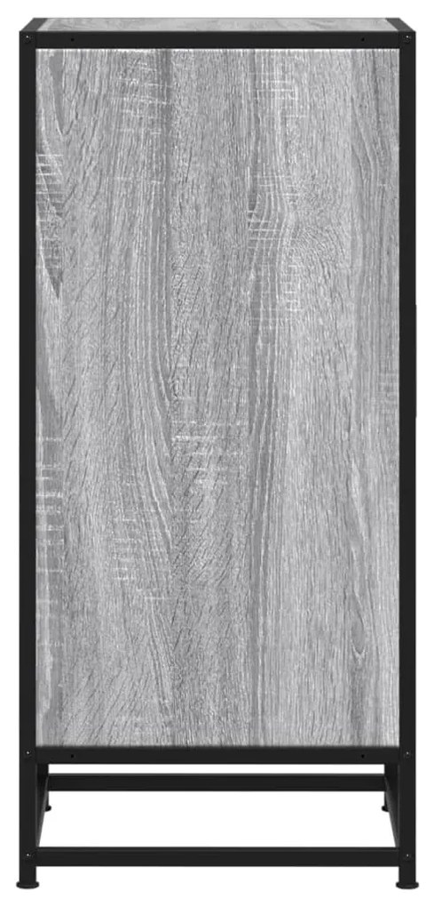 Aparador 35,5x35x76 cm deriv. de madeira/metal cinzento sonoma
