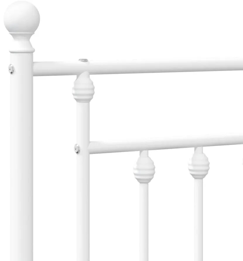 Cabeceira de cama 80 cm metal branco