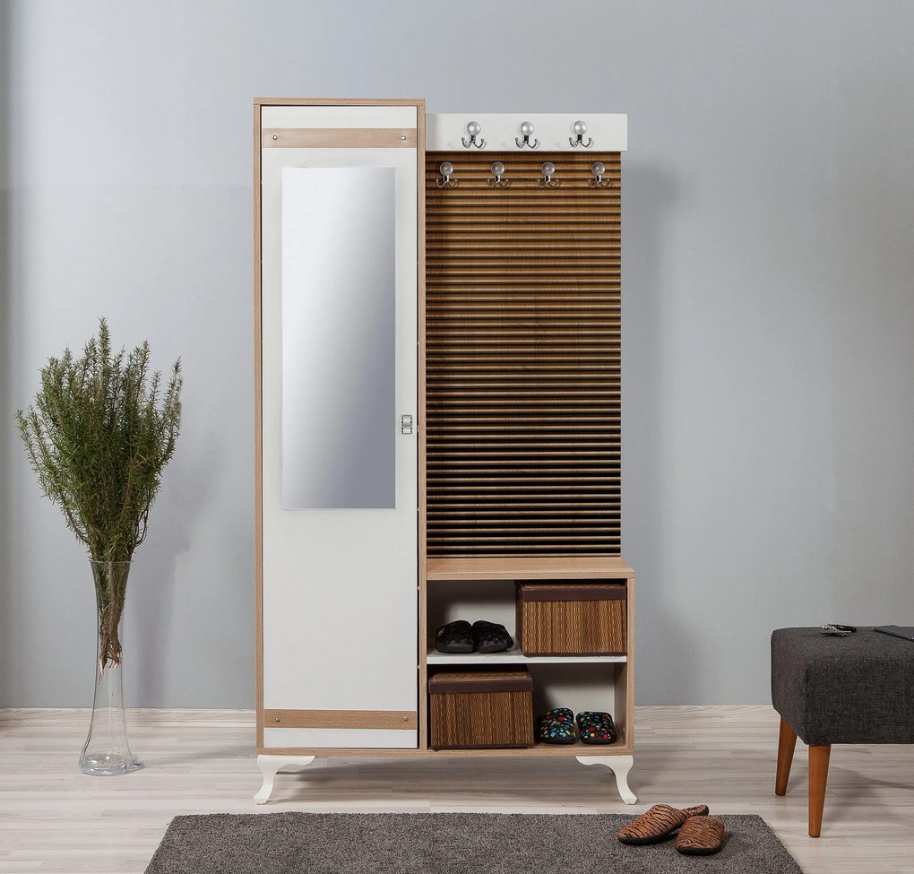 Hall Stand Inci – Carvalho Sonoma – 100x190x36 cm
