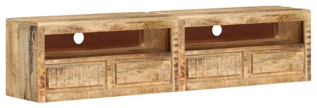 vidaXL Móveis de TV 2 pcs 88x30x40 cm madeira de mangueira maciça