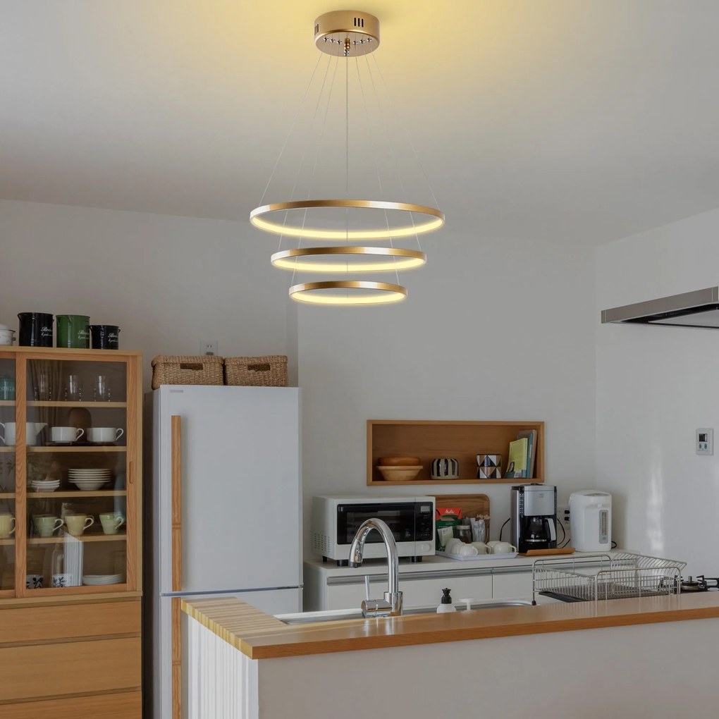 Chandelier Simit – Dourado – 50x80x50 cm