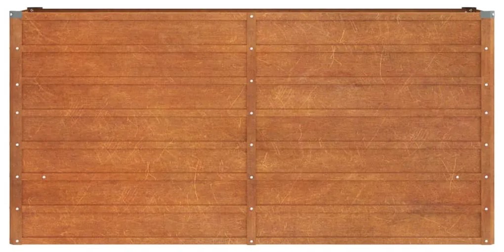 Canteiro de jardim 160x40x77 cm aço corten cor enferrujado