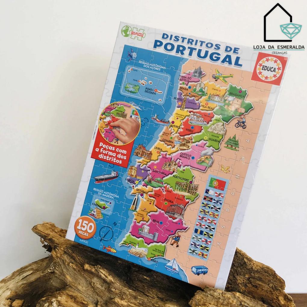 Educa - Puzzle Distritos de Portugal | +6 Anos