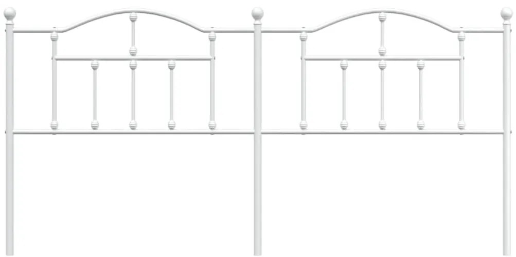 Cabeceira de cama 200 cm metal branco