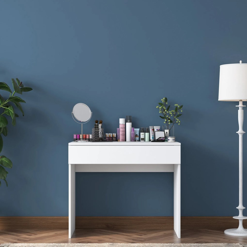 Mesa de Maquilhagem Bj104 – Branco – 90x76,8x45 cm