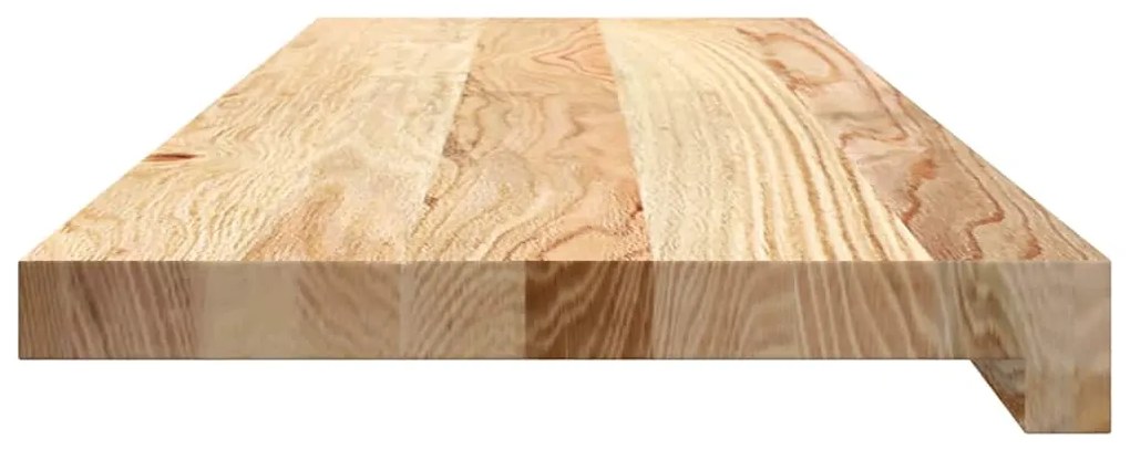 Tapetes de escada 4 pcs 80x30x2 cm carvalho maciço não tratado