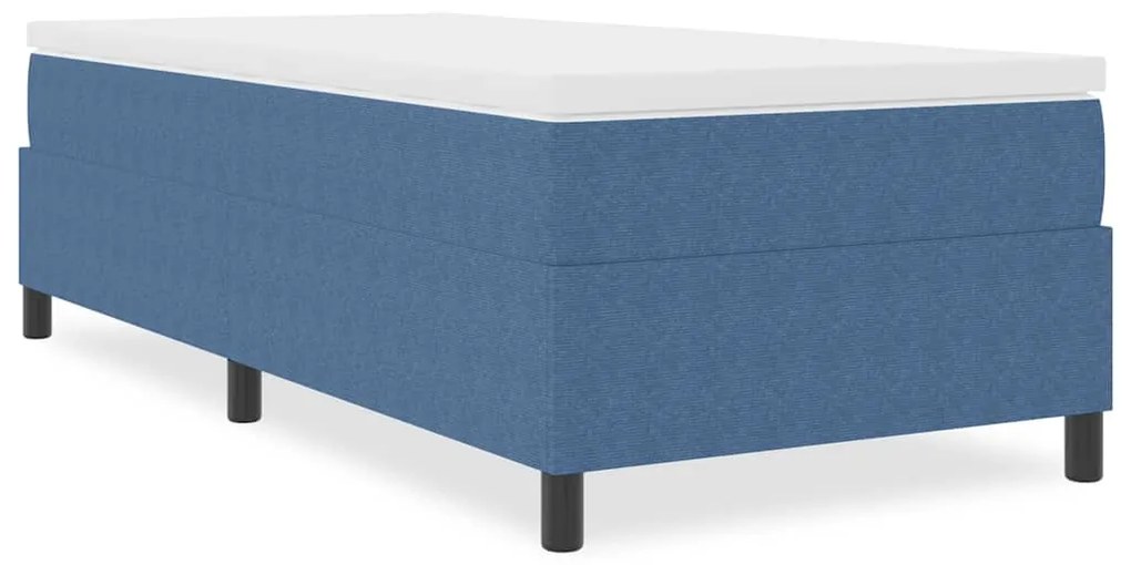 Cama Box Spring vidaXL Azul 100x200 cm em Veludo Corduroy