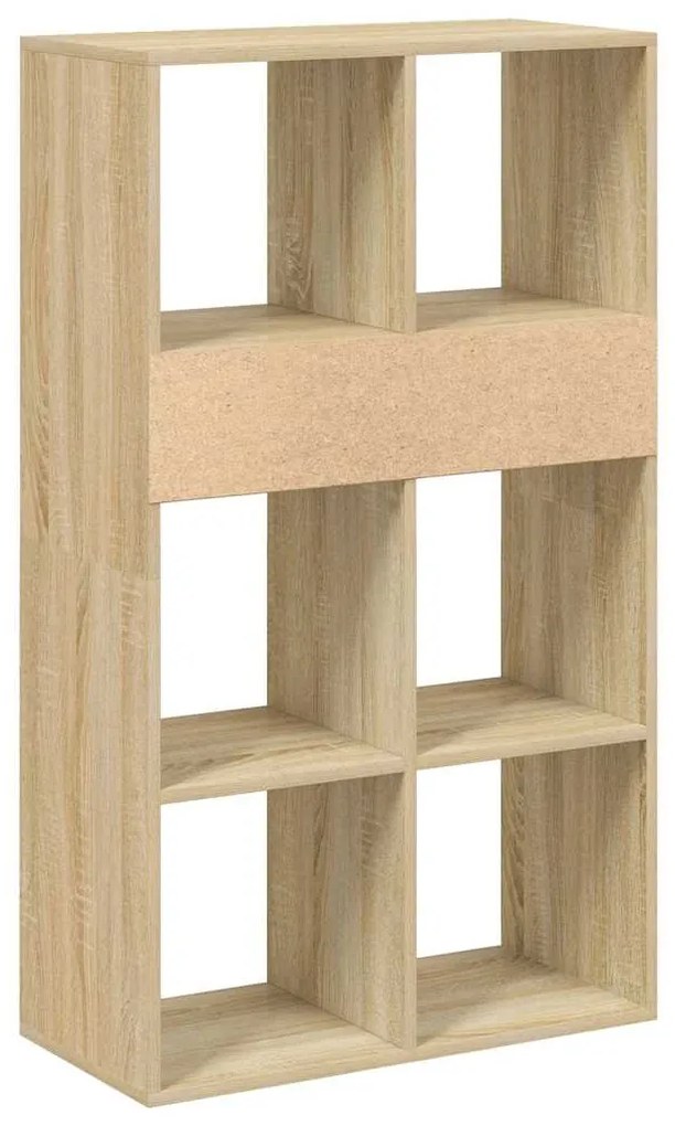 Estante cor carvalho 66x31x112 cm derivados de madeira