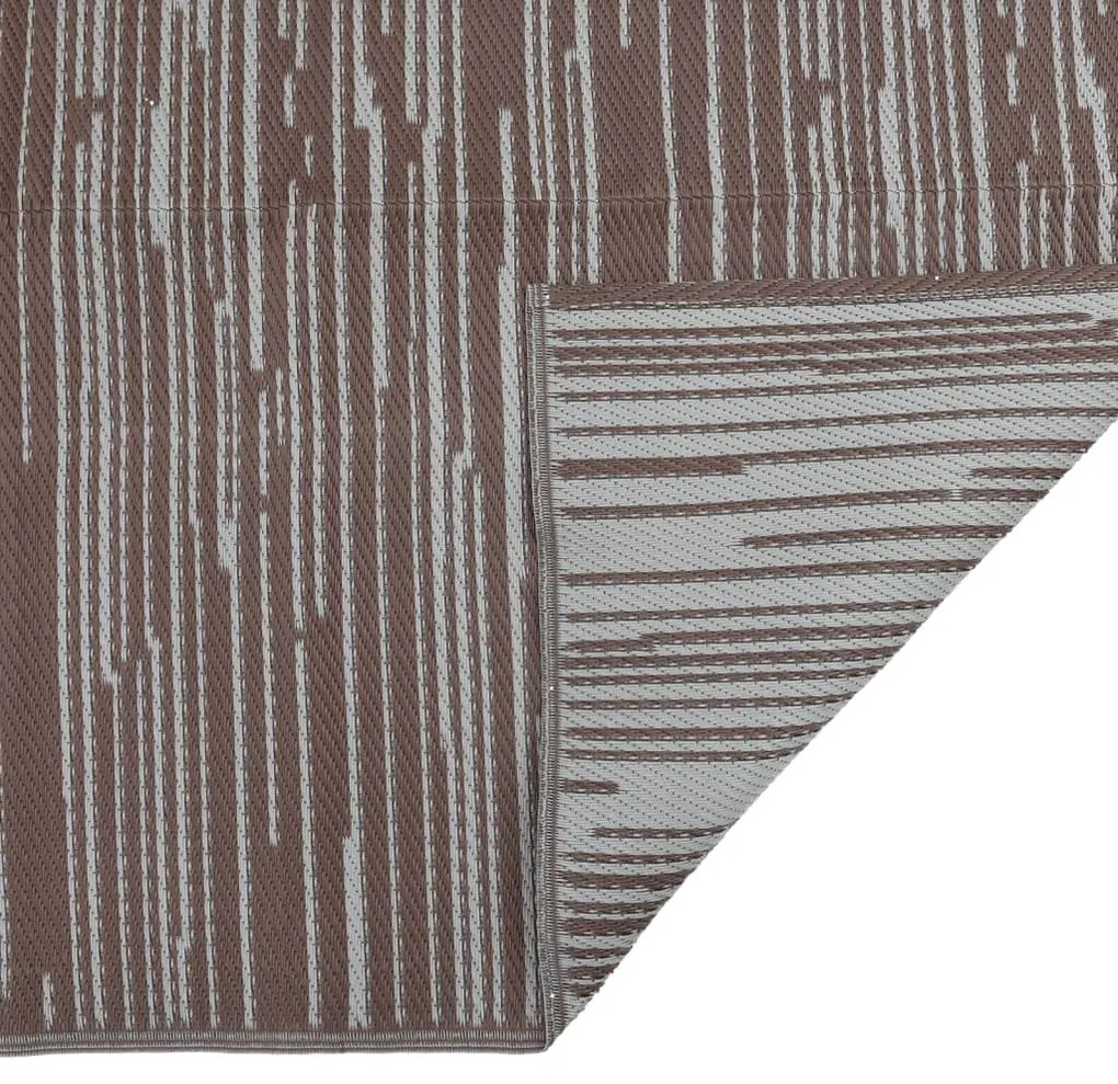 Tapete de exterior 80x250 cm ARAKIL PP Castanho