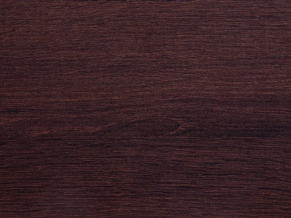 Móvel de TV com 3 gavetas e 3 prateleiras em madeira escura e branco FOSTON Beliani