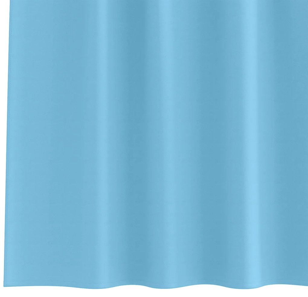 Cortinas opacas 2 pcs Azul claro 225 x 140 cm Poliéster