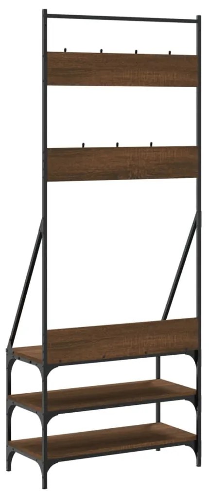 Conjunto de Entrada - Bengaleiro c/ arrumação calçado 72x34x184 cm car