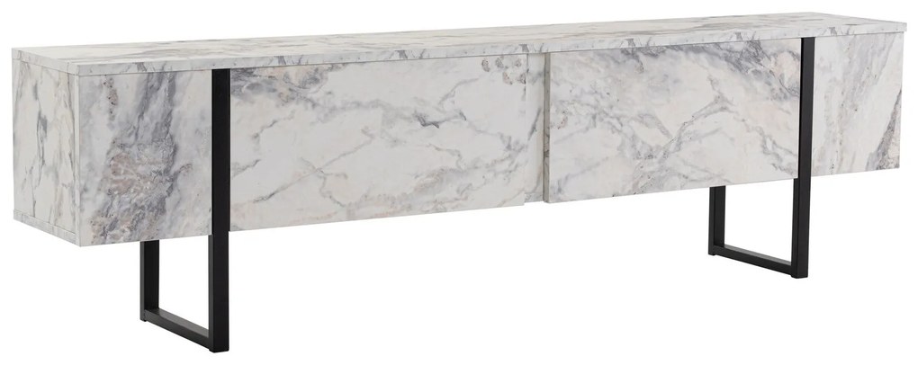 Móvel de TV Serenity – Mármore Freesia Preto – 180x50x29,5 cm