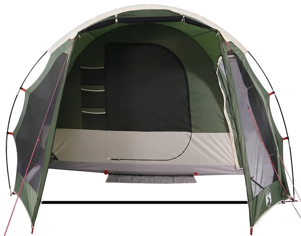 Tenda familiar túnel para 8 pessoas impermeável verde