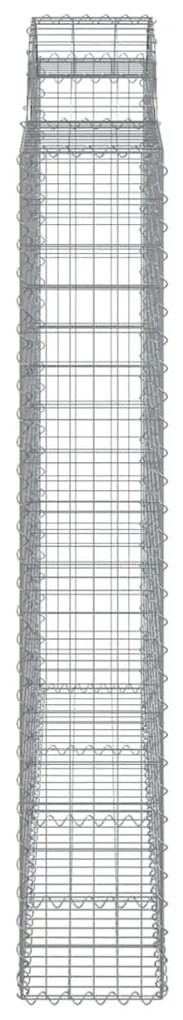 Cestos gabião arqueados 15 pcs 200x30x180/200 ferro galvanizado