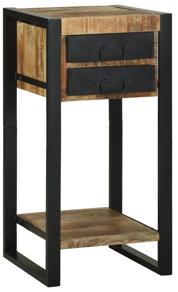 vidaXL Suporte para Telefone 40x40x80 cm Madeira de Mangueira Sólida e Rústica