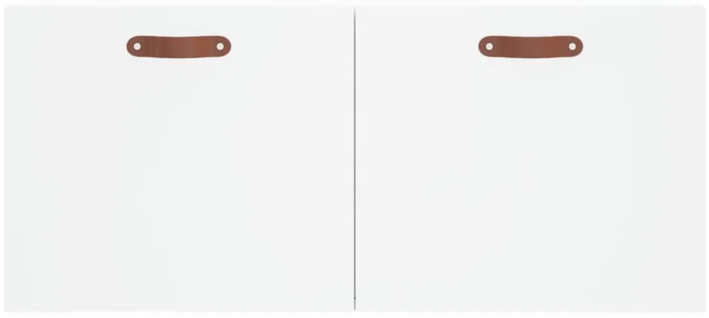 Armário de parede 80x36,5x35 cm derivados de madeira branco