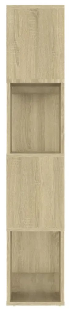 Estante/divisória 80x24x124,5 cm contraplacado carvalho sonoma