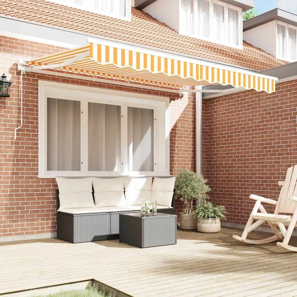 Tecido Substitutivo para Toldo para Estrutura 3.5x2 m Amarelo e Branco