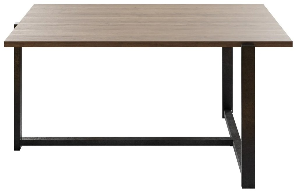 Mesa de Centro Merideths – Nogueira e Preto – 92x45x64 cm