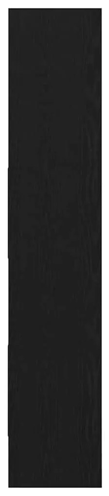 Gabinete de Livros Carvalho preto 40 x 35 x 180 cm