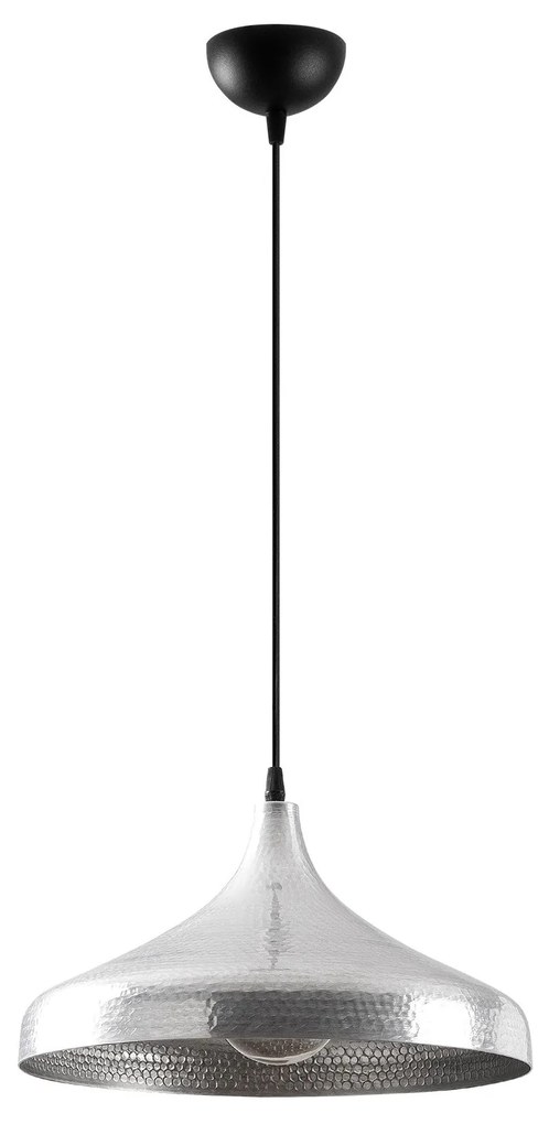 Candeeiro de Teto Tattoo – Prateado – 36 x 36 cm