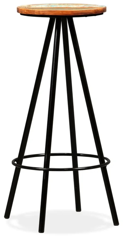 Conjunto de bar 7 pcs madeira recuperada maciça
