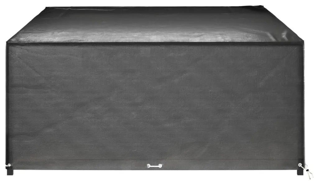 Capas p/ mobília jardim 2 pcs 16 ilhós 325x205x90 cm retangular