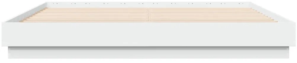 Estrutura de cama 180x200 cm derivados de madeira branco