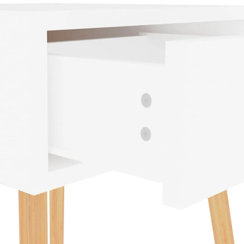 Mesas de cabeceira 2 pcs 40x40x56cm derivados de madeira branco