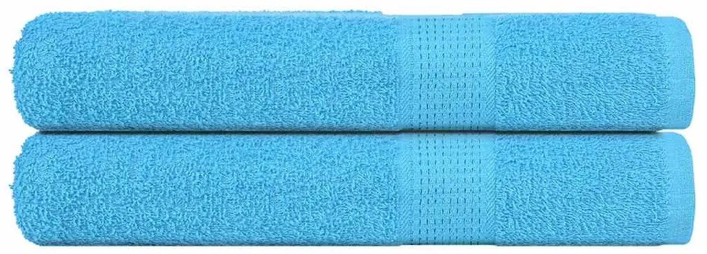 vidaXL Toalhas de sauna FROGN 2 pcs 80x200 cm 360 g/m² turquesa