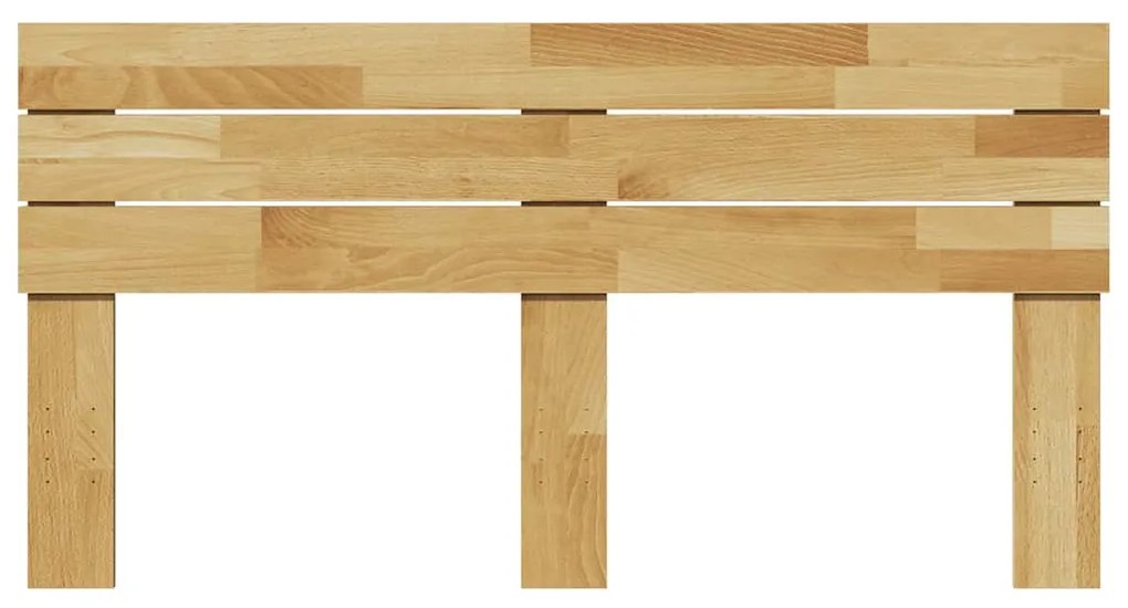 Cabeceira 135 cm Madeira maciça de carvalho