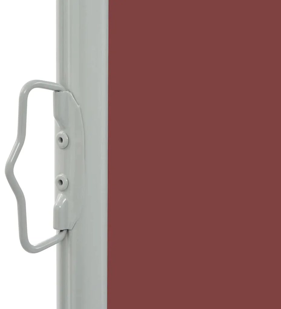 Toldo lateral retrátil para pátio 80x300 cm castanho