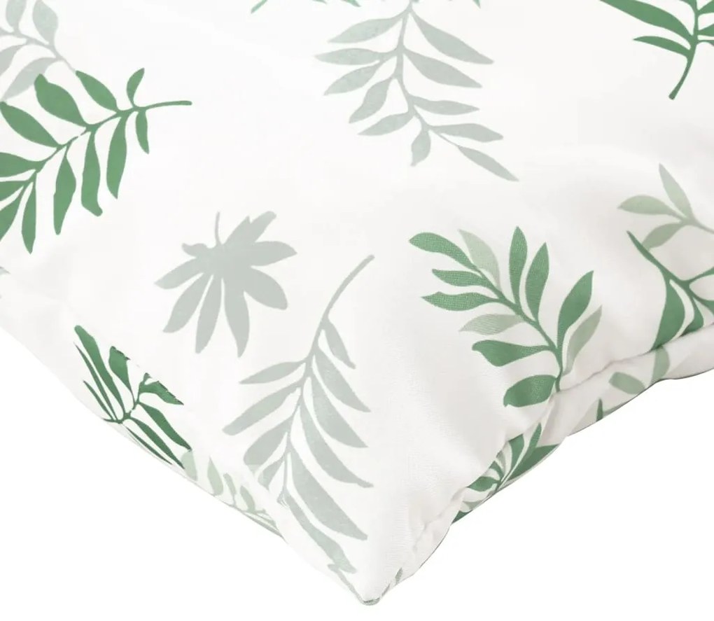 Almofadões p/ móveis paletes 3 pcs tecido oxford padrão folhas