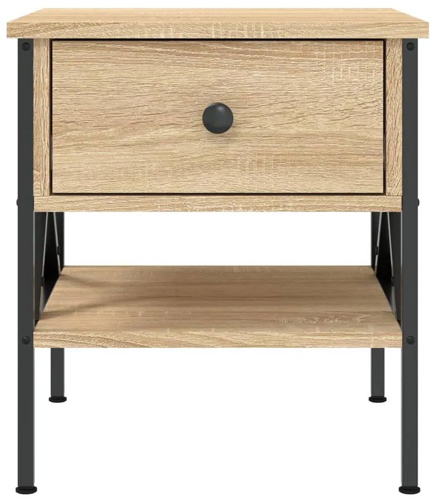 Mesa de cabeceira 40x42x45 cm derivados madeira carvalho sonoma