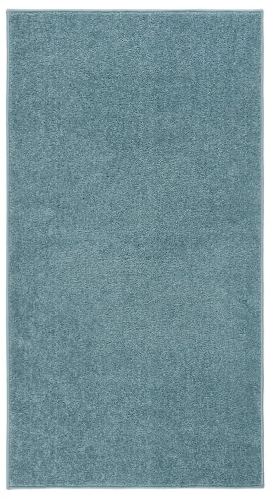vidaXL Tapete de pelo curto 80x150 cm azul