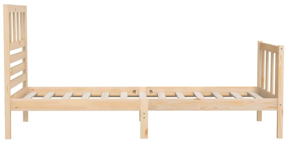 Estrutura de cama pequena solteiro 75x190 cm madeira maciça