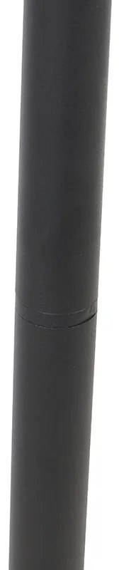 Candeeiro de pé industrial para exterior preto 100 cm IP44 - Charlois Design