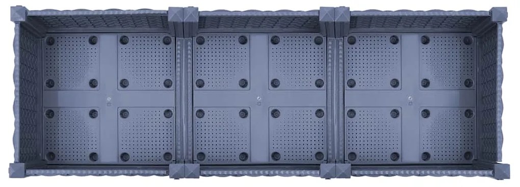 Canteiro elevado 120x40x23 cm polipropileno