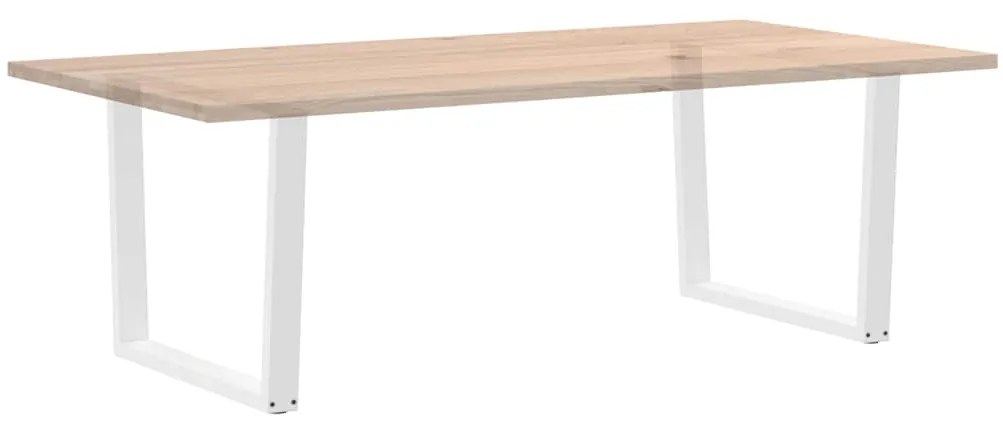 Pés para mesa de jantar em V, 2 peças, branco, 100x(72-73,3) cm, aço