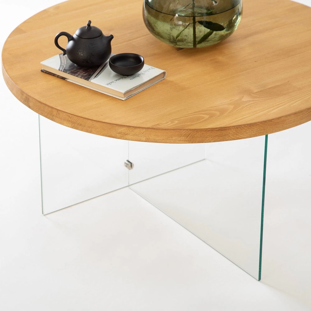 Mesa de Centro Serenity – Transparente – 70 cm x 40 cm