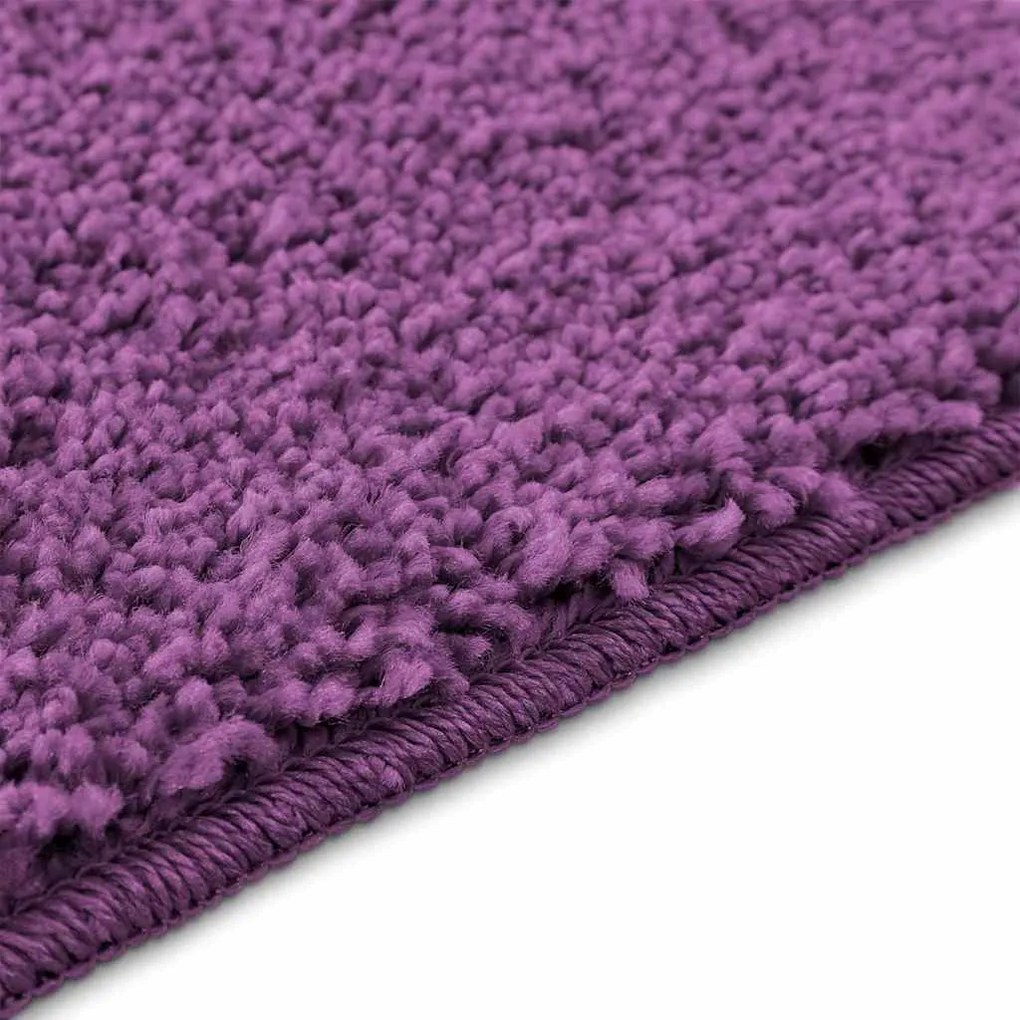 Tapete de Banho Retangular Roxo 50x80 cm Polipropileno Antiderrapante