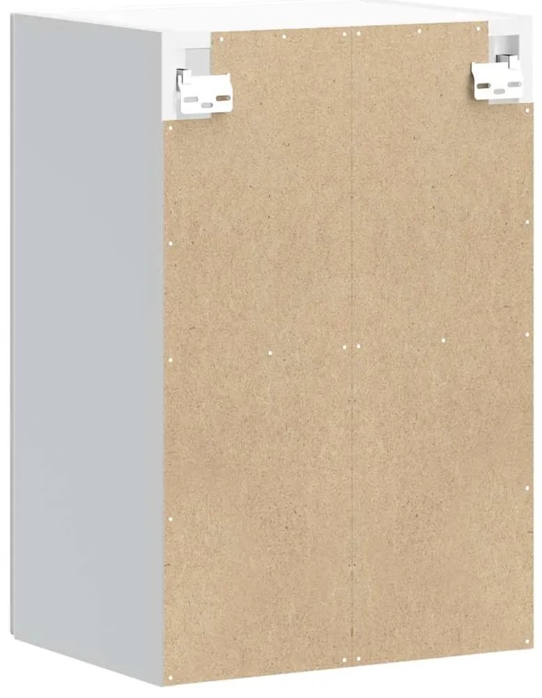 Armário parede de cozinha porta vidro Kalmar branco alto brilho
