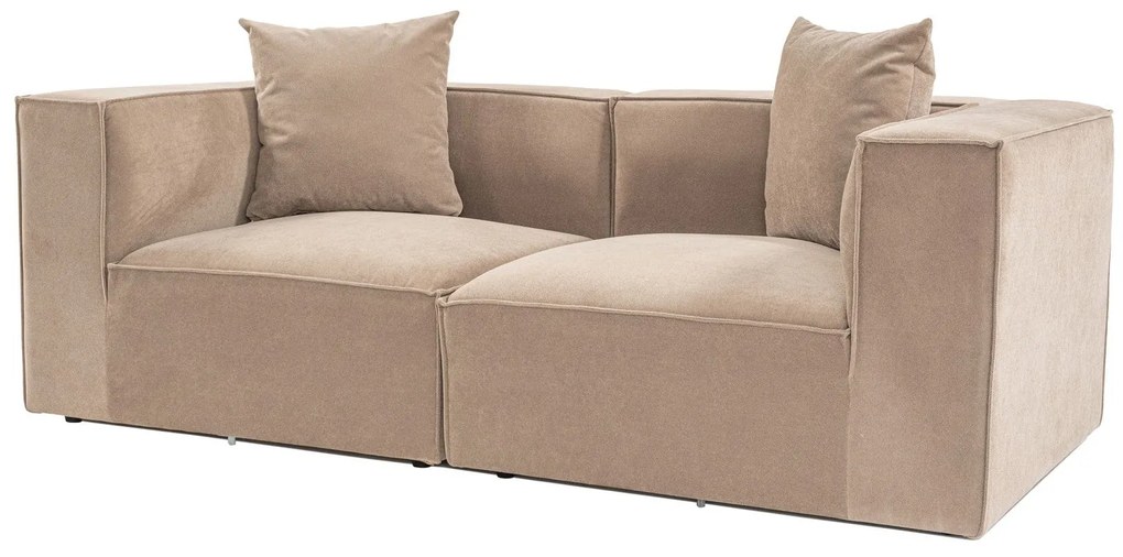 Sofá de 2 Lugares Sora – Cappuccino – 190 cm x 65 cm x 95 cm
