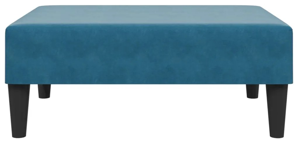 2 pcs conjunto de sofás veludo azul