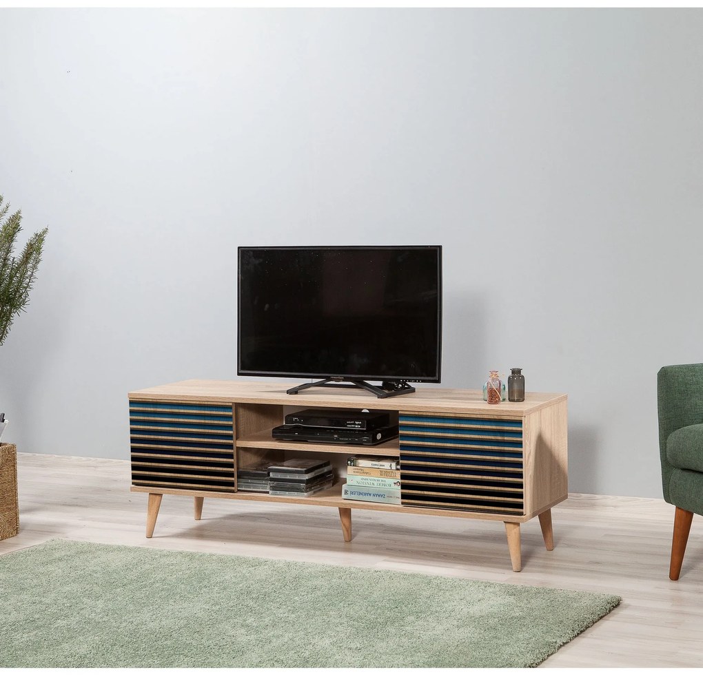 TV Stand Truva – Carvalho Sonoma – 140 cm x 50 cm x 40 cm