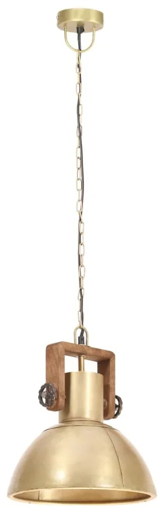 Candeeiro suspenso industrial redondo 25 W 30 cm E27 bronze